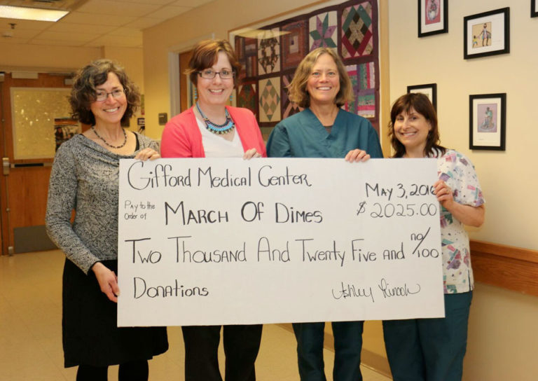 Gifford Staff Wear Blue Jeans to Raise Funds for March of Dimes