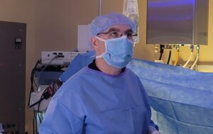 Gifford General Surgeon, Dr. Aleksandr Sokolovsky performing a procedure
